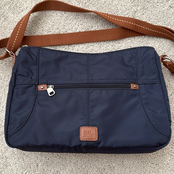 The Sak Esperato Hobo Bag | Navy with Tan Strap - Picture 5 of 11